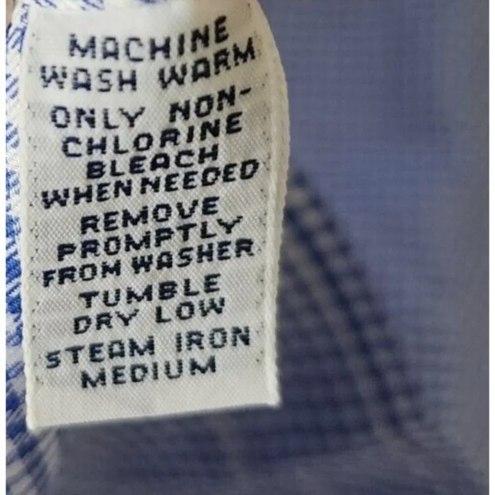 Polo Ralph Lauren Estate Classic Fit Blue Plaid Long Sleeve Button Shirt Size 17